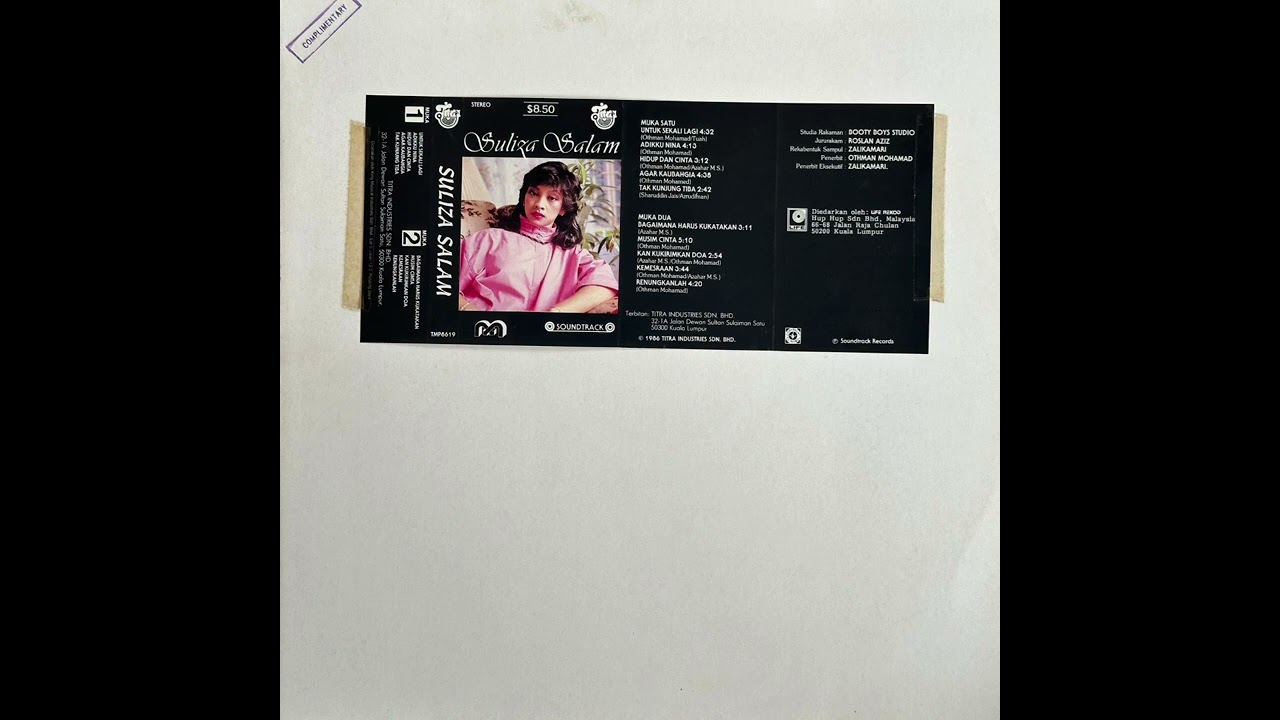 Sputnik Archive 032 Kan Kukirimkan Doa Suliza Salam (Malaysia 80s Malay Jazz Funk City Pop 1986)