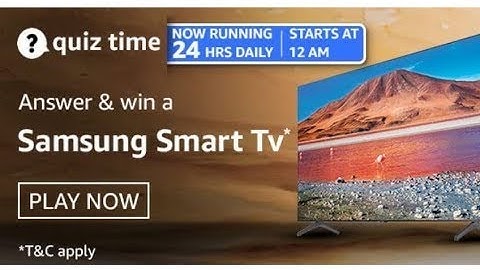 Amazon Quiz Answers Today | Win Samsung Smart TV | Amazon Quiz Today| Vikas Kohli | 28 February 2021