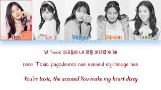 Rumor (lyrics) with colors on it