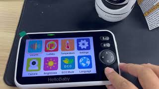 How to Pair with the camera and monitor of Hellobaby baby monitor HB6550