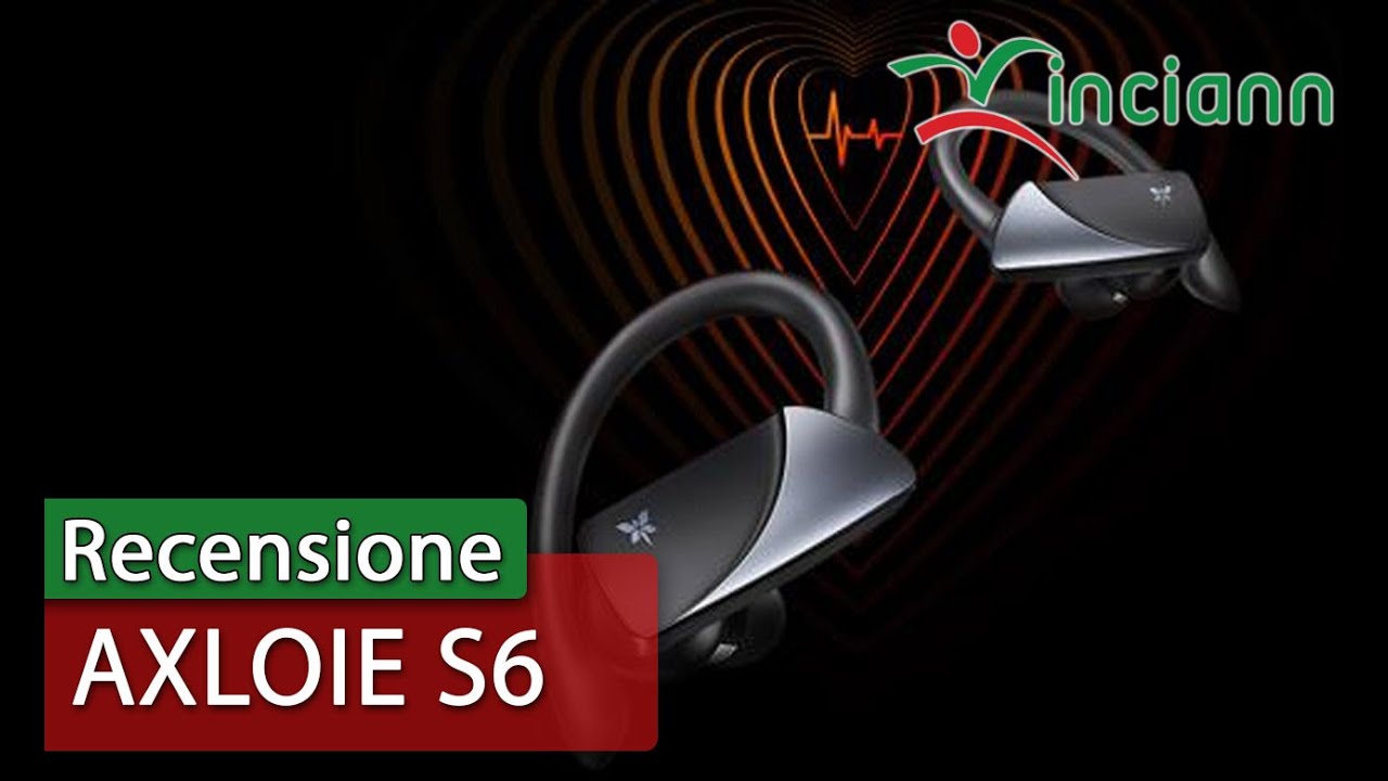 Recensione: Cuffie true wireless AXLOIE S6 con monitoraggio della frequenza  cardiaca super sportive - YouTube