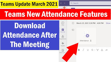 How to Download Attendance Report in Microsoft Teams After Meeting | Teams New Feature March 2021