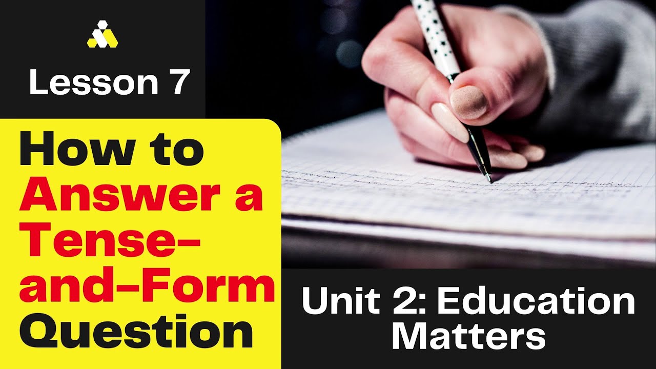 BAC Online Lessons - How to Answer a Put-in-the-Right-Tense-and-Form Question