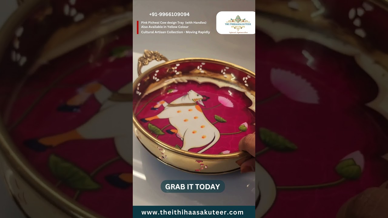 Serve in Style with Our Brass Pichwai Tray! | theithihaasakuteer | 