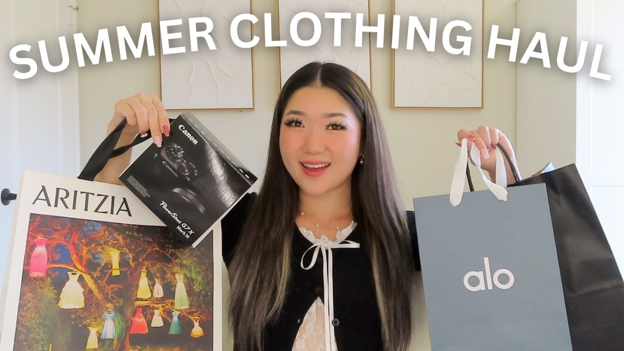 *HUGE* END OF SUMMER CLOTHING HAUL | alo, brandy, edikted, aritzia & more!