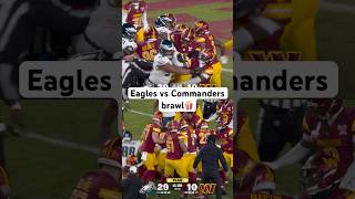 A brawl breaks out between the Eagles and Commanders 🍿#nfl