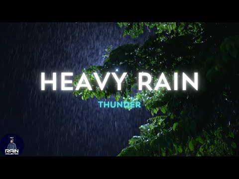 Heavy Rain & Thunderstorm Sounds | For Maximum Concentration & Peace of Mind - Black Screen