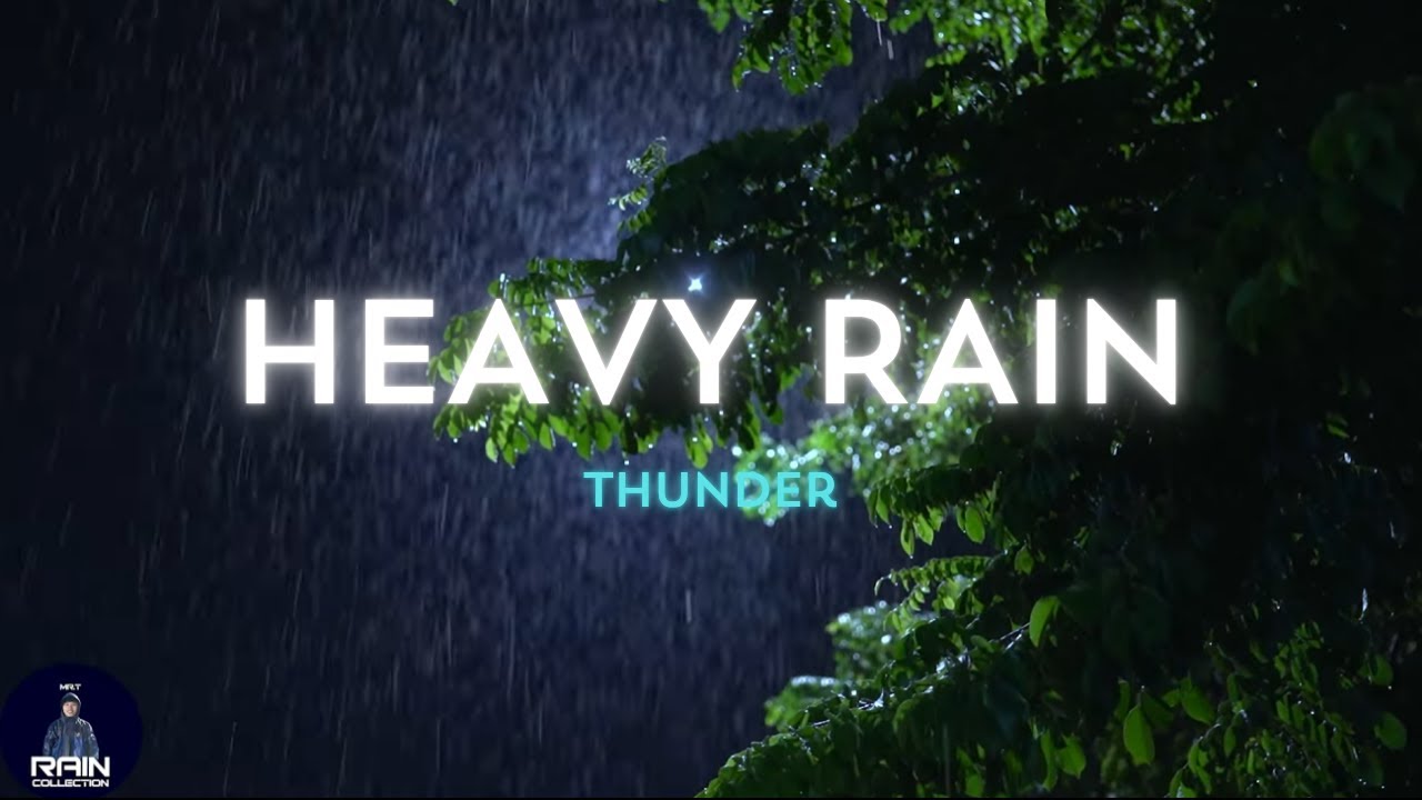 Heavy Rain & Thunderstorm Sounds | For Maximum Concentration & Peace of Mind - Black Screen