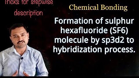 Formation Of Sulphur Hexafluoride Molecule By Hybridisation Process