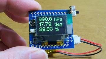 ULTIMA3 demo of gyro-sensor and temperature/pressure/humidity sensor