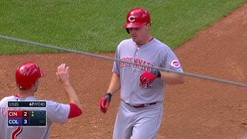 CIN@COL: Bruce crushes two-run homer to right field