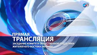 Антон Давидченко на заседании комитета общественной поддержки жителей юго-востока Украины