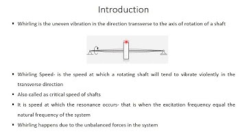 ME 304 DOM Module 6 Whirling of shaft
