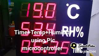 time +Temp +Humidity meter using Pic microcontroller
