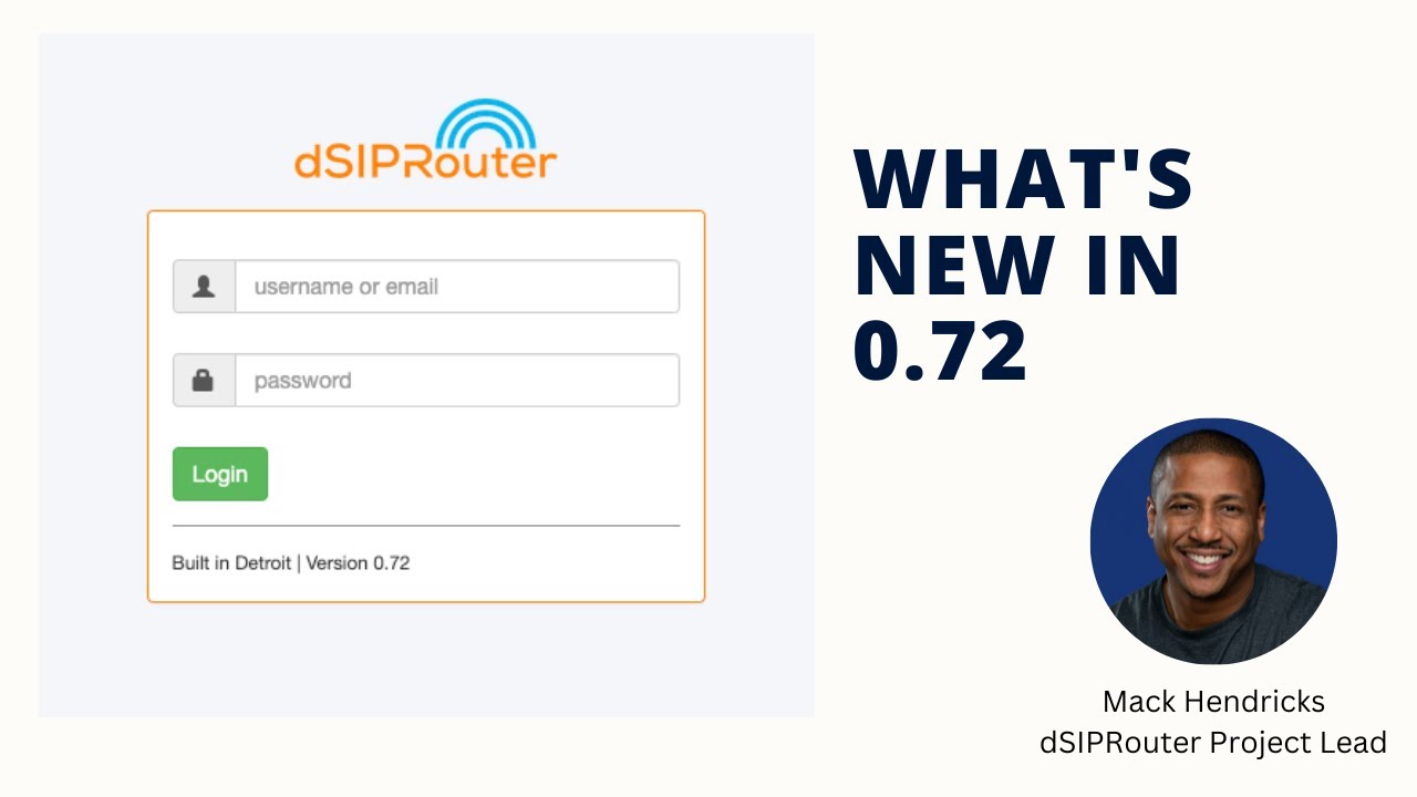 What's New in dSIPRouter 0.72 w/ Mack Hendricks
