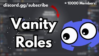 How To Make Automatic Vanity Roles! | Discord