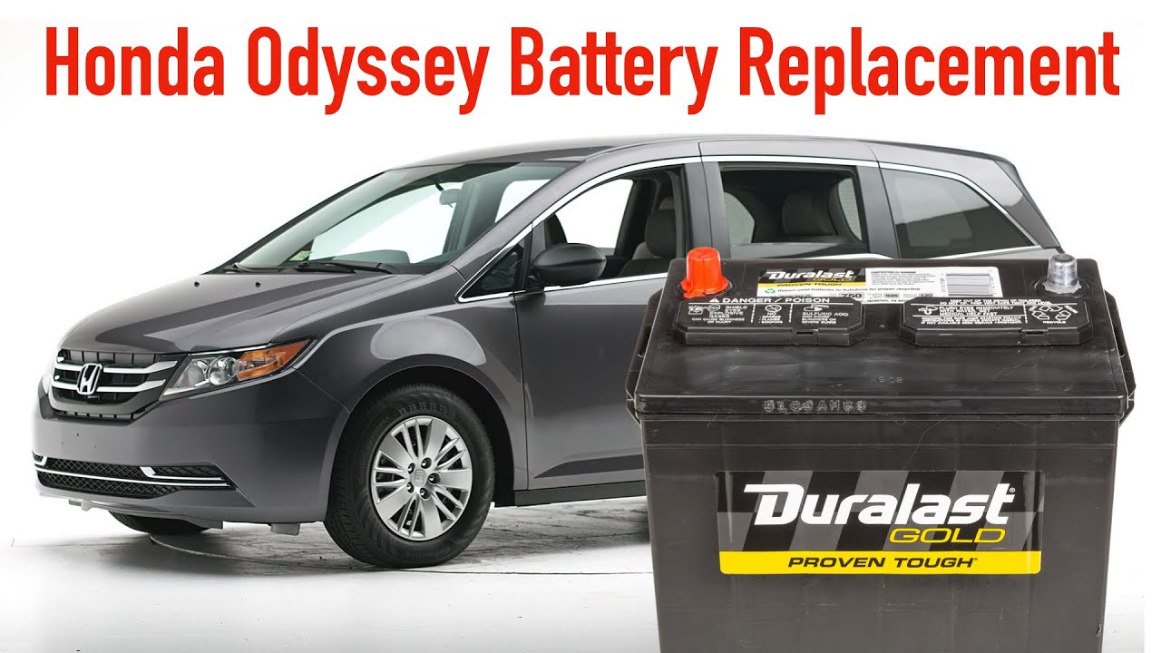 Honda Odyssey Battery Replacement 2014-2016 - YouTube