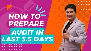 How to Prepare for CA Inter Audit in Last 3.5 Days Before Exam ❓❓❓ | Audit Preparation Strategy