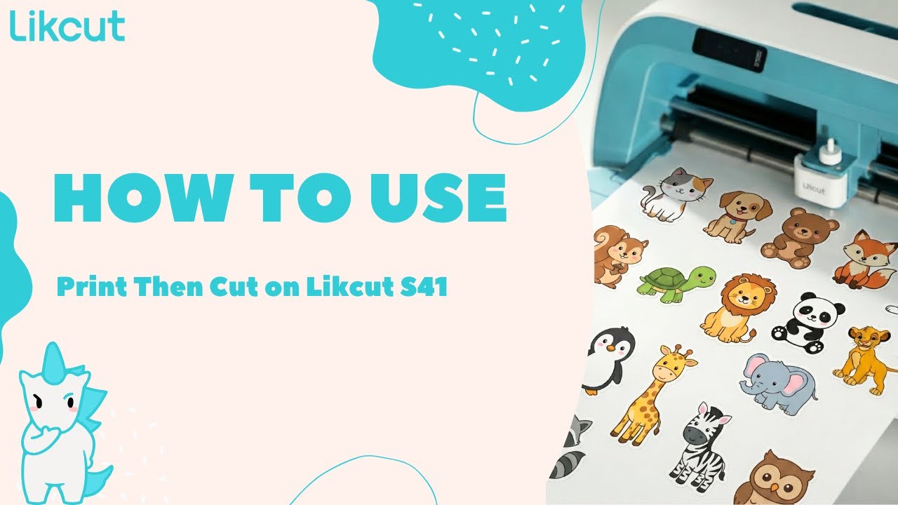 How to Use Likcut S41 for Print Then Cut on PC | Step-by-Step Tutorial for Perfect Stickers