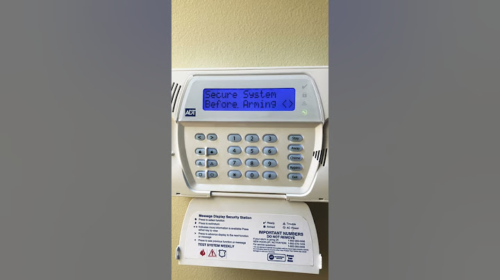 ADT SECURITY SYSTEM