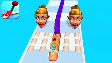 NAIL STACK! game MAX LEVEL 🌈👩🏻‍🦰💅 Gameplay All Levels Walkthrough iOS, Android New Game Score Nails