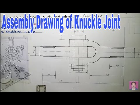 Assembly Drawing Of Knuckle Joint Youtube Assembly Drawing Of Knuckle Joint Youtube