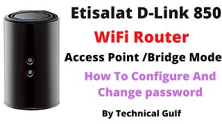 How to configure Etisalat D-link 850 Router by Technical Gulf