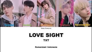 TXT - LOVE SIGHT || SUB INDO LIRIK/LYRICS ROM INA