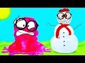 Un magnifique slime de neige pour sam le slime