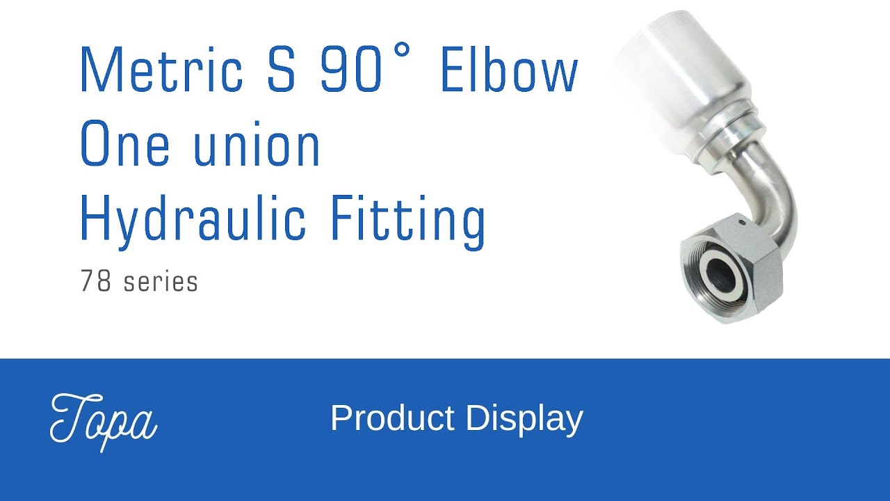 One union Hydraulic Fitting 11C78 Metric | Leak-Free Hose Connection