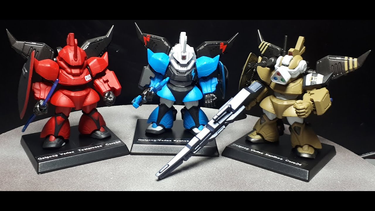 Gundam Gelgoog Vertex Testarossa Kyanos Xanthos set Johnny