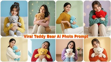 Trending Teddy bear Ai Photo Editing Prompts For Girls | New Gemini Ai Prompts For Girls 2025