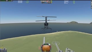 Stock Counter-rotating Helicopter in KSP