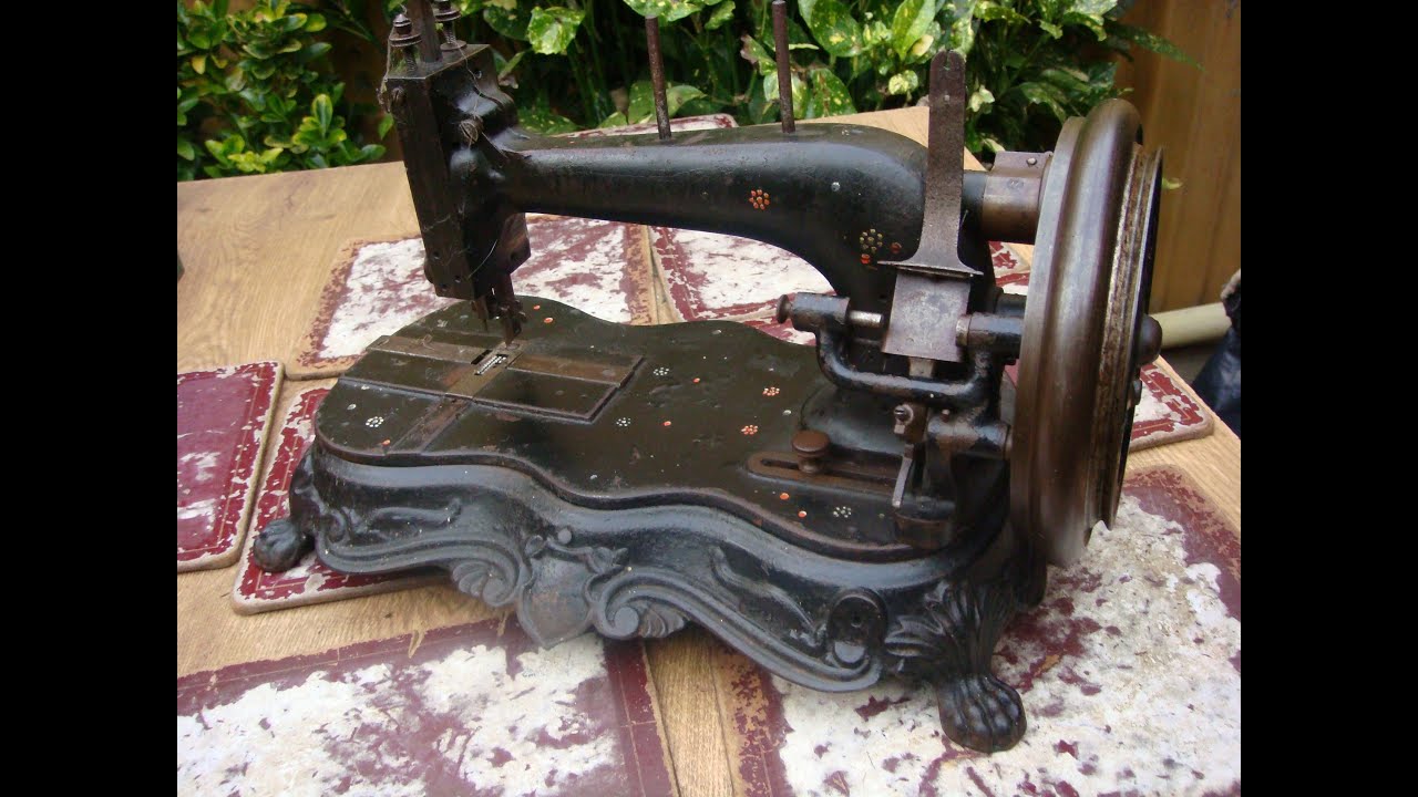 Vintage Antique Old Bradbury and Co Wellington Sewing Machine For Restoration YouTube