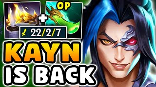 THIS NEW BUILD TURNED KAYN INTO A MONSTER!! (22 KILLS 560 AD)