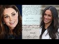 Meghan Markle and Kate Middleton handwriting shows the difference