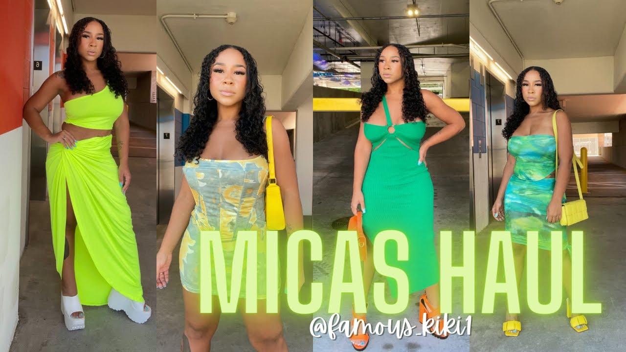 MICAS REVIEW MICAS OUTFITS MICAS TRY ON HAUL LEGIT GREEN AND