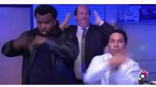darryl, kevin malone and oscar from the office dance to clown music for 1:30