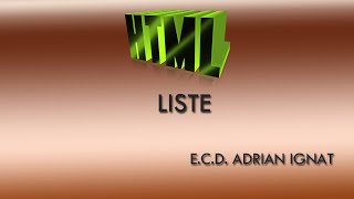 LISTE - E.C.D. ADRIAN IGNAT