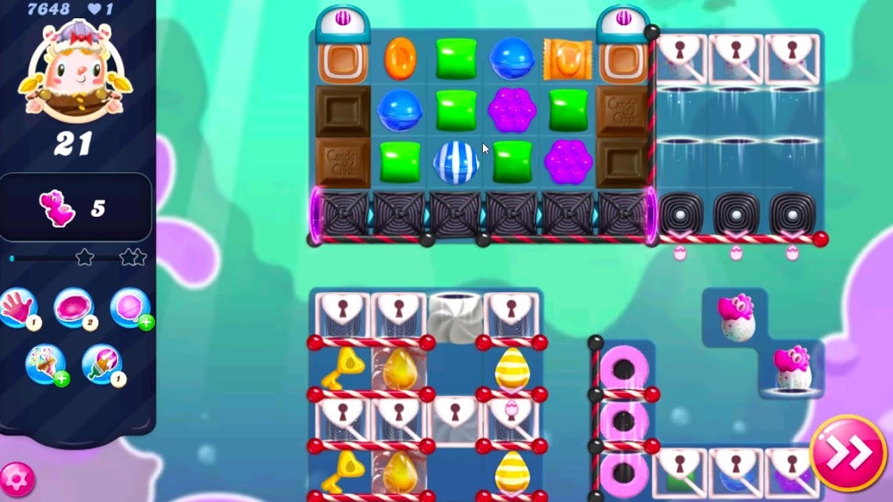Candy Crush Saga Level 7648 - YouTube