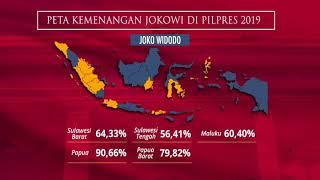 [INFOGRAFIK] Peta kemenangan Jokowi di Pilpres 2019