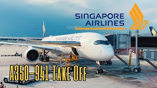 SINGAPORE AIRLINES A350 Take-Off | Kuala Lumpur to Singapore | 9V-SHB