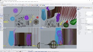 RHINO 7 Videocourse - 12 - Transform, Arrays, Deform, Selection, Scene Management, Layers and Groups