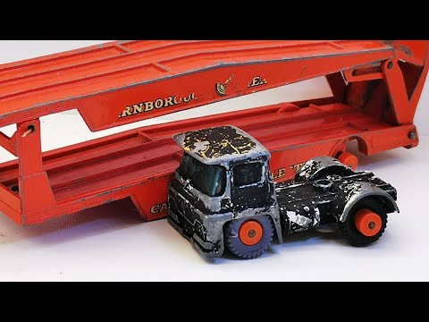 Matchbox restoration Guy Warrior Car Transporter No. K 8. Toy model cast.