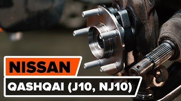 Hoe een vooraan wiellager vervangen op een NISSAN QASHQAI (J10, NJ10) [HANDLEIDING AUTODOC]