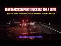 Man takes company truck, flees police, rams Trooper, gets spiked, & runs on foot #pursuit #chase
