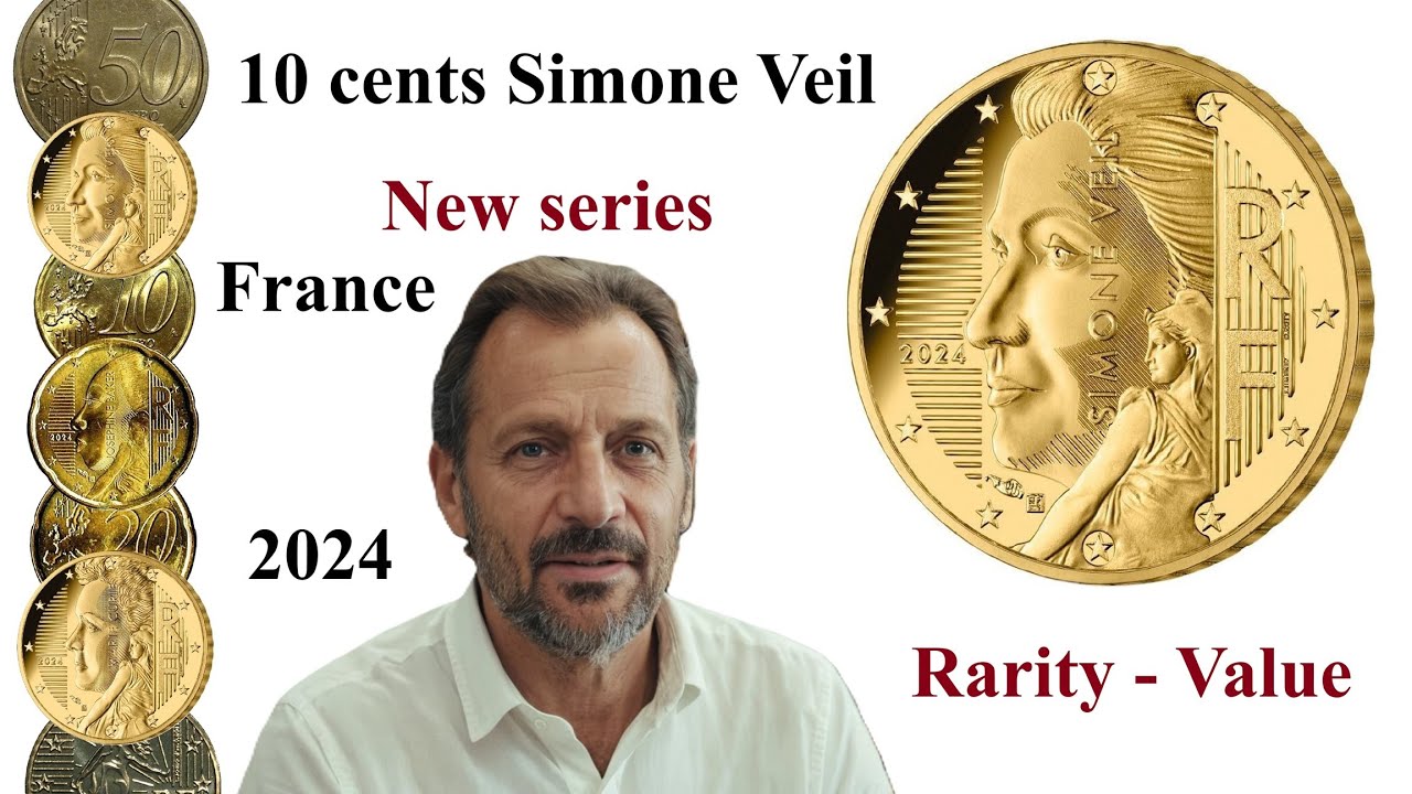 EURO 2024 coin 10 centimes Simone Veil - Value Rarity NEW