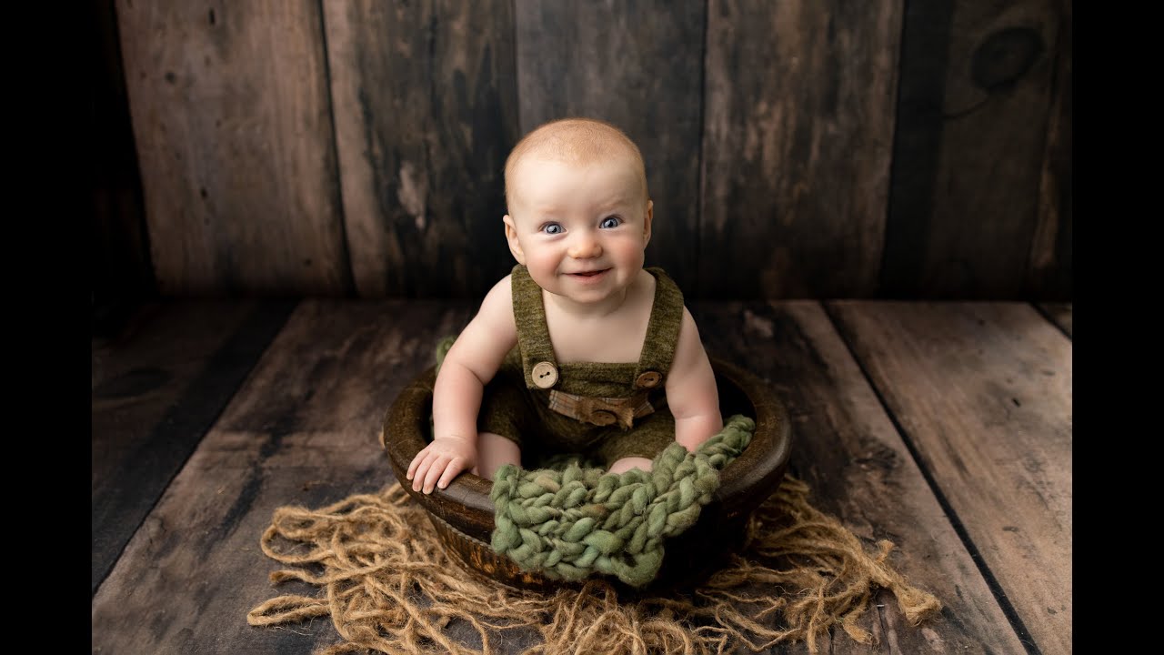 Fenton, Michigan Newborn Photographer Ashley Szokola Photography: Hezekiah's Sitter Session