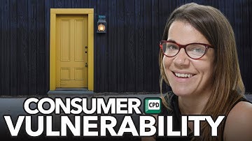 Consumer vulnerability: recognising the signs, reducing the risks | Louise Baxter MBE, TrustMark