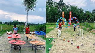 Village Football Carnival! 🎉 Ball Toss & Obstacle Race Challenge | Funniest Game Ever! screenshot 3